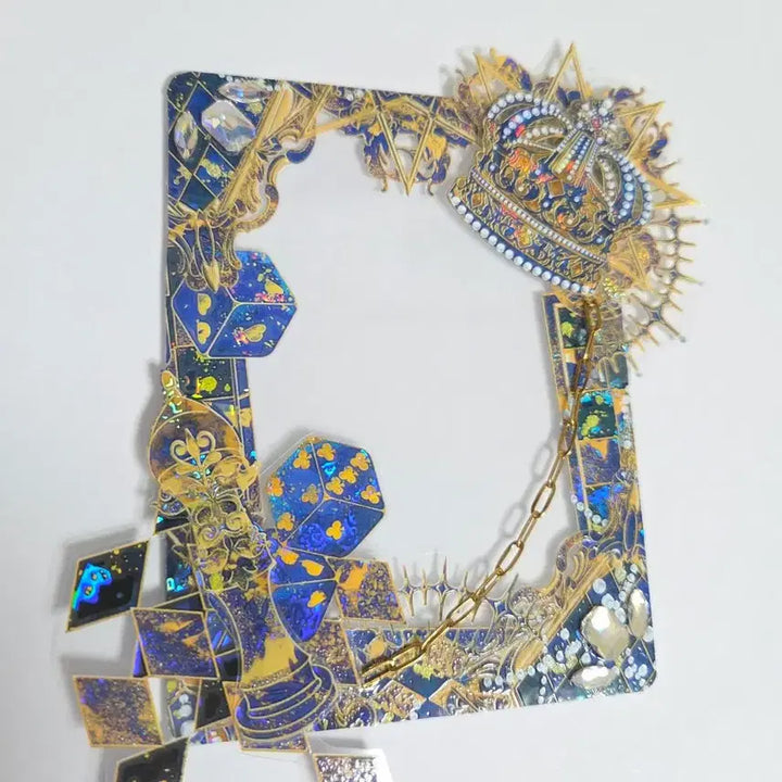 [BUNJANG] 3D Top Loader with Aurora Sticker, Chain, and Cubic / 입체탑꾸 탑로더