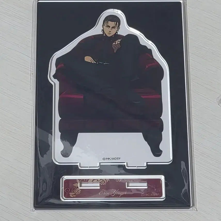 [BUNJANG] Attack on Titan Eren Yeager Chair Acrylic Standee (Sealed) / 미개봉) 진격거 에렌 체어 아크릴 스캔드