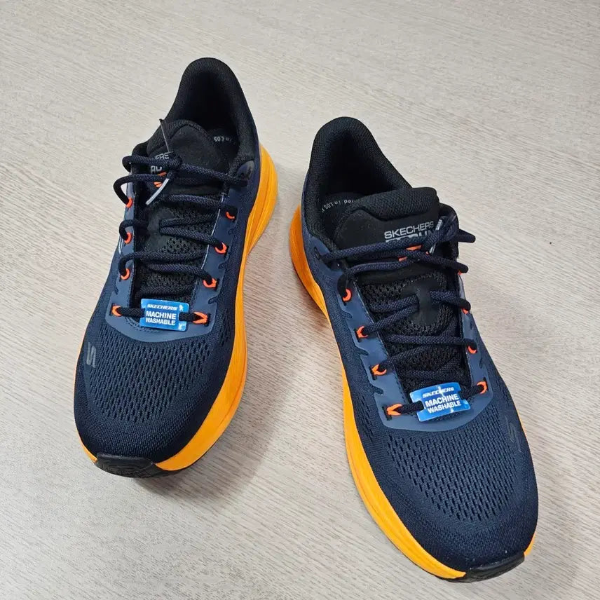 [BUNJANG] Skechers Max Cushioning Propulsion Navy Orange 280mm Men&
