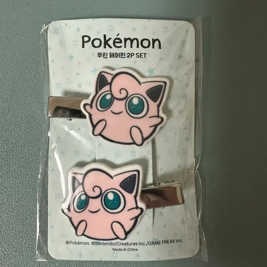 [BUNJANG] Pokemon Jigglypuff Hairpin Set / 포켓몬 푸린 헤어핀 올리브영 힐링버드