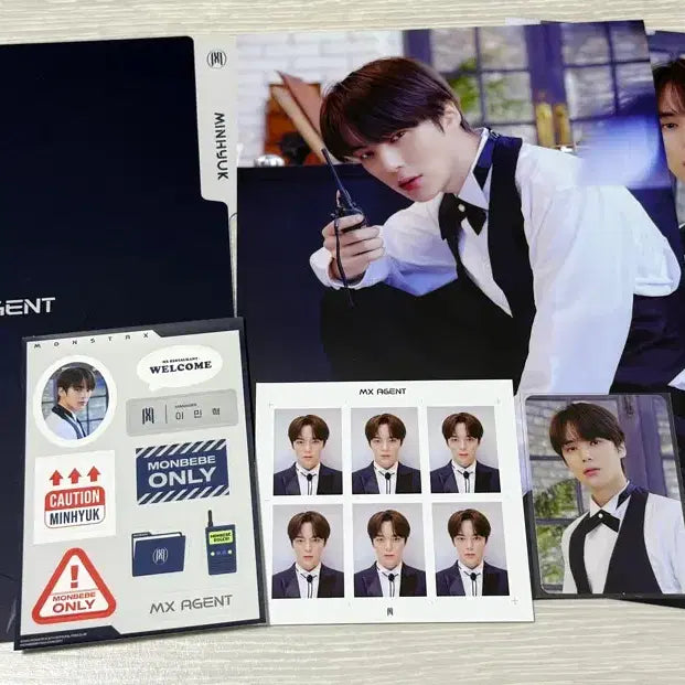 [BUNJANG] MONSTA X 2022 6th Fancon MX Agent Photo Kit - Minhyuk / 몬스타엑스 2022 6기 팬콘 MX AGENT 포토 키트 - 민혁
