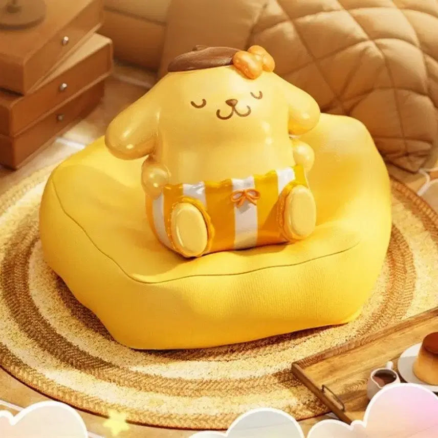 [BUNJANG] Sanrio Holybox Sleeping Cushion Pompompurin Figure / 산리오 홀리박스 잠자는 쿠션 피규어 [폼폼푸린]