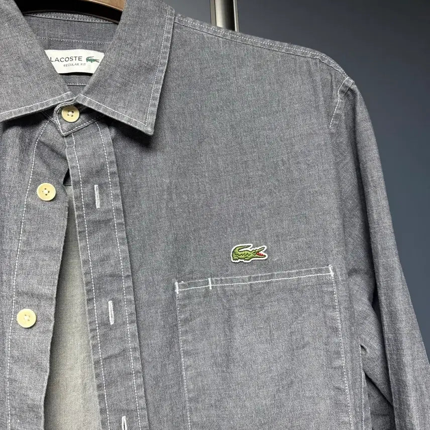 [BUNJANG] Lacoste Genuine Outer-Type Shirt Jacket Size 40 (100-105) / 라코스테 정품 아우터형 셔츠 자켓 100-105