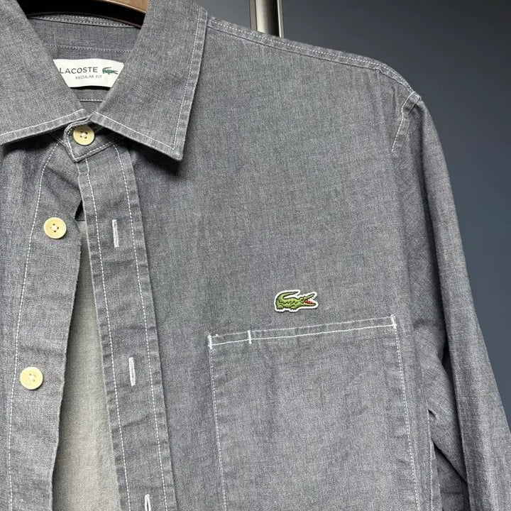 [BUNJANG] Lacoste Genuine Outer-Type Shirt Jacket Size 40 (100-105) / 라코스테 정품 아우터형 셔츠 자켓 100-105