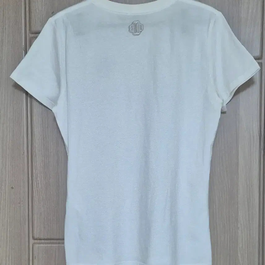 [BUNJANG] Maje Cubic Logo Short Sleeve T-Shirt White / 마쥬 큐빅 로고 반팔 티셔츠(여성)1