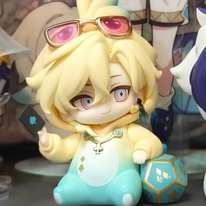 [BUNJANG] Honkai: Star Rail Aventurine Figure Q Version Dorm Series / 붕괴 스타레일 어벤츄린 피규어 남자 기숙사 시리즈 Q버전