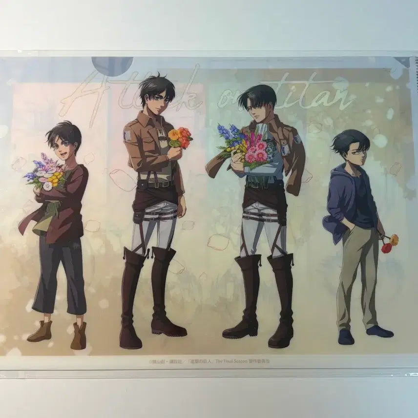 [BUNJANG] Attack on Titan Eren &amp; Levi Early Years File / 진격의 거인 에렌 리바이 꽃 어릴때 모습 파일