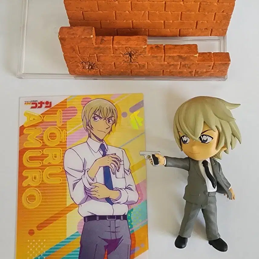 [BUNJANG] Detective Conan Amuro Tooru (Rei Furuya) Desk Figure &amp; Acrylic Card Bundle Set / 일괄) 명탐정 코난 아무로 토오루 데스크 피규어 아크릴 카드 안기준