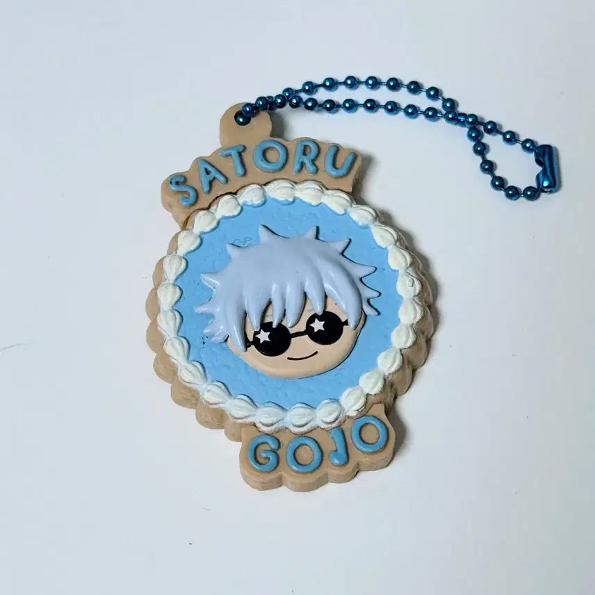[BUNJANG] Jujutsu Kaisen Chapter 1 - Gojo Satoru Cookie Charm Keychain Gacha / 주술회전 회옥옥절 푸치브레이크 쿠키 참 키링 가챠 - 고죠 사토루