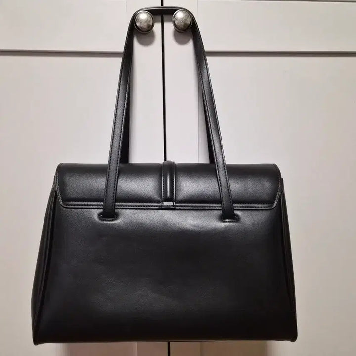 [BUNJANG] Leather Big Shoulder Bag / 가죽 빅숄더백(블랙, 브라운)