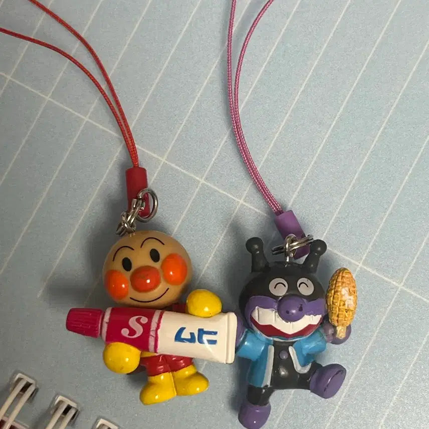 [BUNJANG] Vintage Anpanman Charm Bundle Set / 고전 호빵맨 키링 일괄