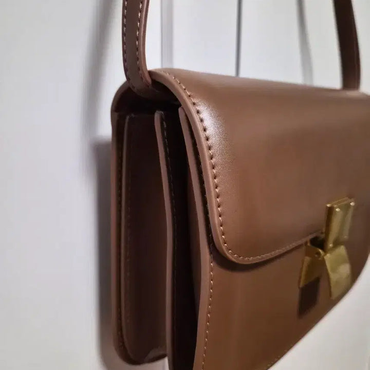 [BUNJANG] Genuine Leather Shoulder Bag (Mocha Brown) / [새상품] 소가죽 숄더백(모카브라운)