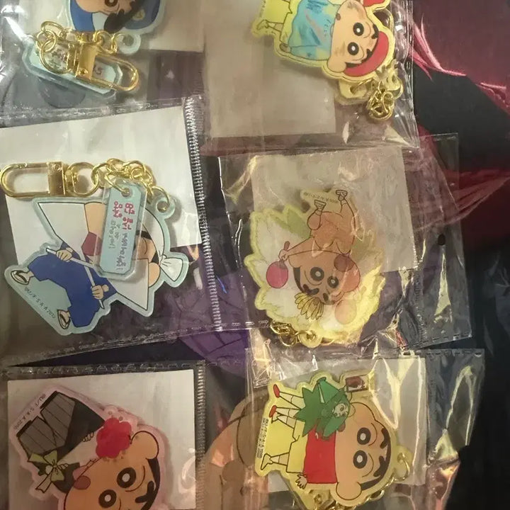 [BUNJANG] Crayon Shin-chan Keyring Set / 짱구키링   짱구 맹구 유리 훈이 철수 흰둥이