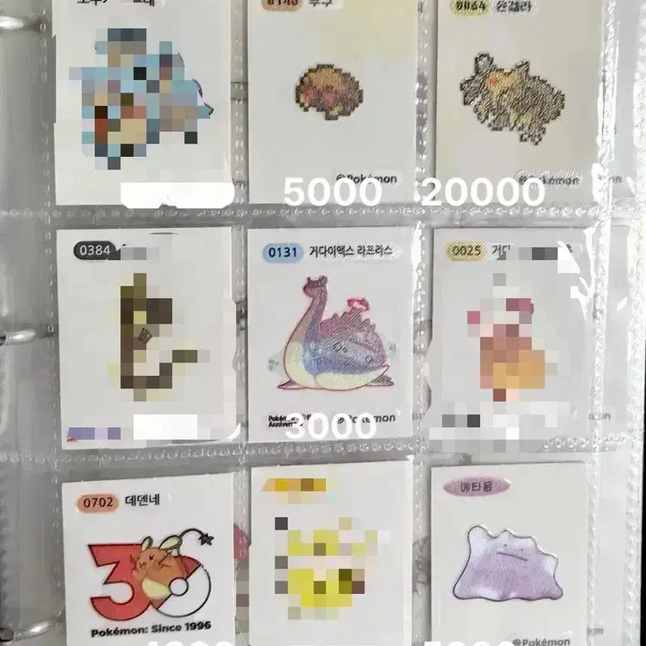 [BUNJANG] Pokemon Stickers Individual Sale (Seasons 1-5) / 모든종류 포켓몬 띠부씰 개별 판매 시즌12345 메가 거다이맥스 알로라