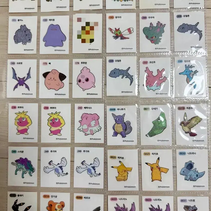 [BUNJANG] Pokemon Stickers Individual Sale (Seasons 1-5) / 모든종류 포켓몬 띠부씰 개별 판매 시즌12345 메가 거다이맥스 알로라