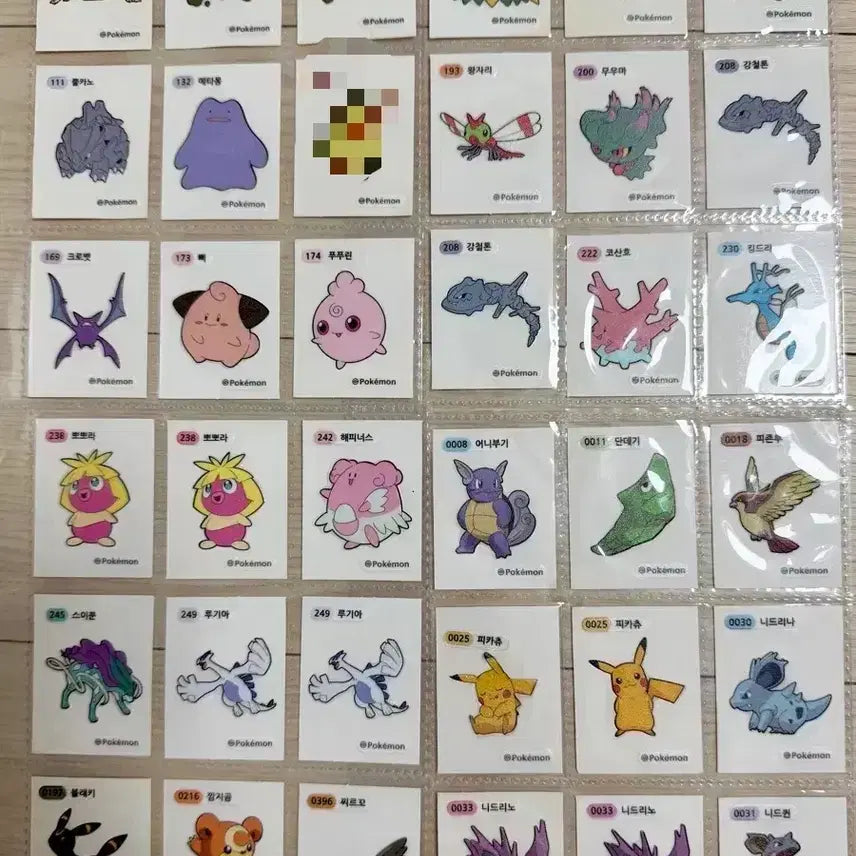[BUNJANG] Pokemon Stickers Individual Sale (Seasons 1-5) / 모든종류 포켓몬 띠부씰 개별 판매 시즌12345 메가 거다이맥스 알로라