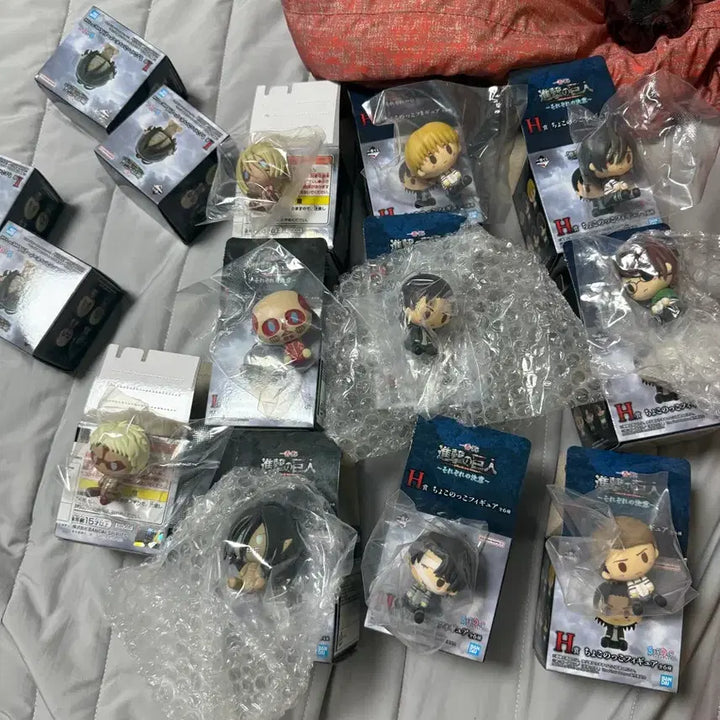 [BUNJANG] Attack on Titan Choco-no-ko 10-Piece Full Set / 진격의거인 제일복권 초코노코 10종 세트 판매