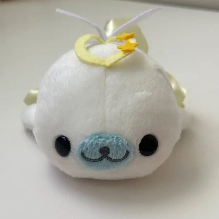 [BUNJANG] San-X Rare Angel Mamemoguma Plush / 주말할인)고전 산엑스 레어 천사 마메고마 인형