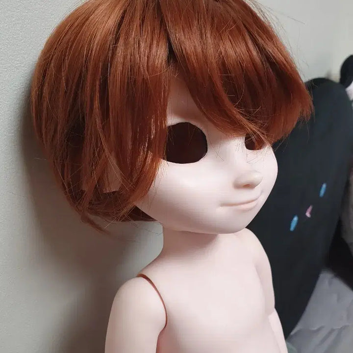 [BUNJANG] Baby Doll Compatible Brown Short Cut Wig / 베이비돌 사이즈 호환 브라운 숏컷가발