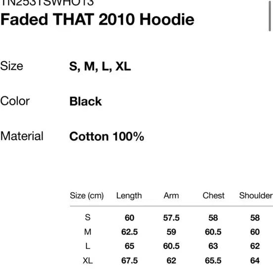 [BUNJANG] thisisneverthat Faded THAT 2010 Hoodie Black / 디스이즈네버댓 Faded THAT 2010 후디 블랙