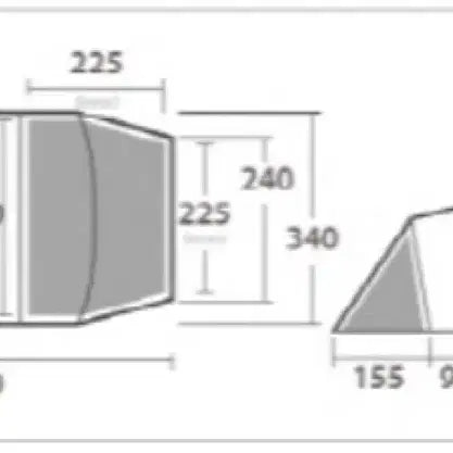 [BUNJANG] Helix Nordic Cross Large Tent / 헬릭스 노르딕 크로스 대형 텐트