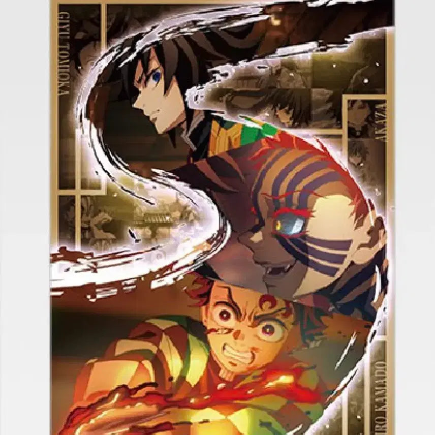 [BUNJANG] Demon Slayer A3 Clear Poster (Giyu, Akaza, Tanjiro) / 귀칼 D상 A3 클리어 포스터 (기유 아카자 탄지로)