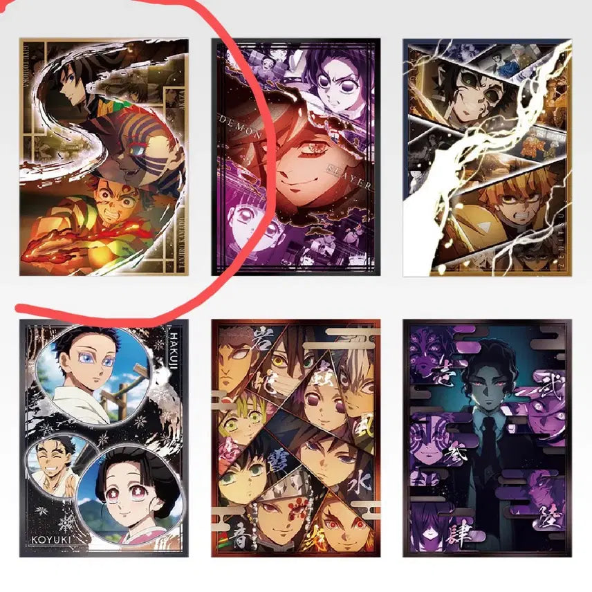 [BUNJANG] Demon Slayer A3 Clear Poster (Giyu, Akaza, Tanjiro) / 귀칼 D상 A3 클리어 포스터 (기유 아카자 탄지로)