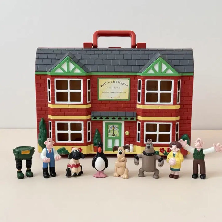 [BUNJANG] Wallace &amp; Gromit Playhouse Figure Set with McGraw &amp; Gromit Vintage Figures / 월레스와그로밋 플레이하우스 피규어 맥그로우 그로밋 빈티지