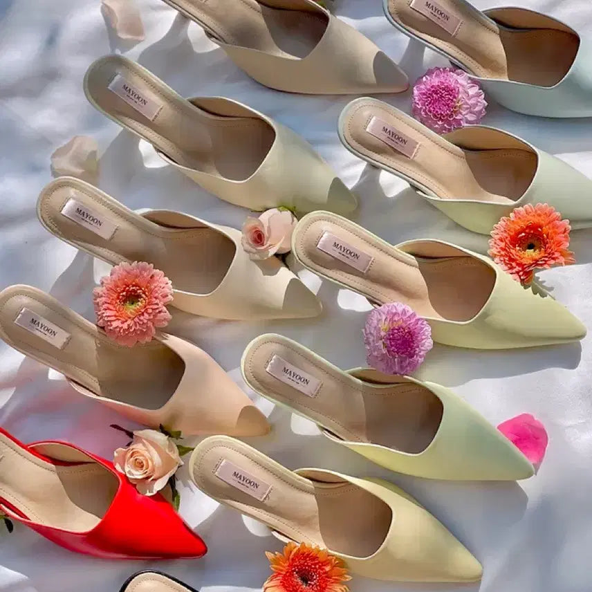 [BUNJANG] Mayyun Mule Heels Shoes (225) / 메이윤 뮬 구두 225 새상품