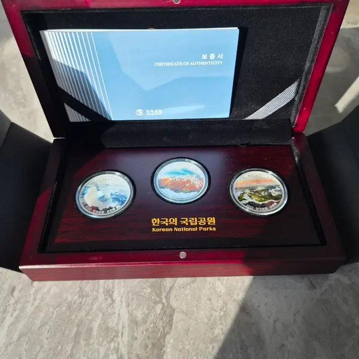 [BUNJANG] Korea National Park 7th Anniversary Proof Silver Coin Set / 한국의 국립공원 7차 기념주화 3종세트 프루프은화