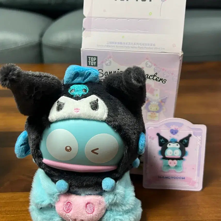 [BUNJANG] Toptoy Kuromi Party Sanrio Hangyodong Plush Keychain / 탑토이 쿠로미파티 산리오 한교동 인형키링
