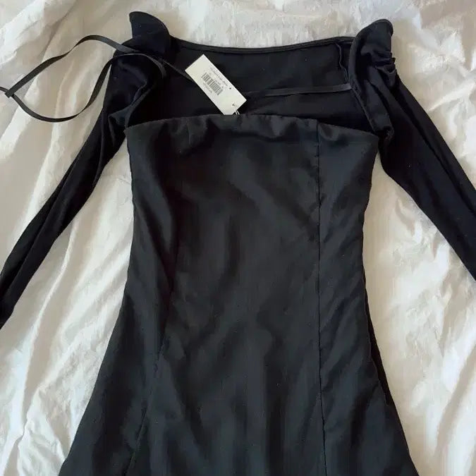 [BUNJANG] Not Your Roses Pay Bolero Mini Dress Black S / 낫유어로즈 페이 볼레로 미니드레스 블랙 s