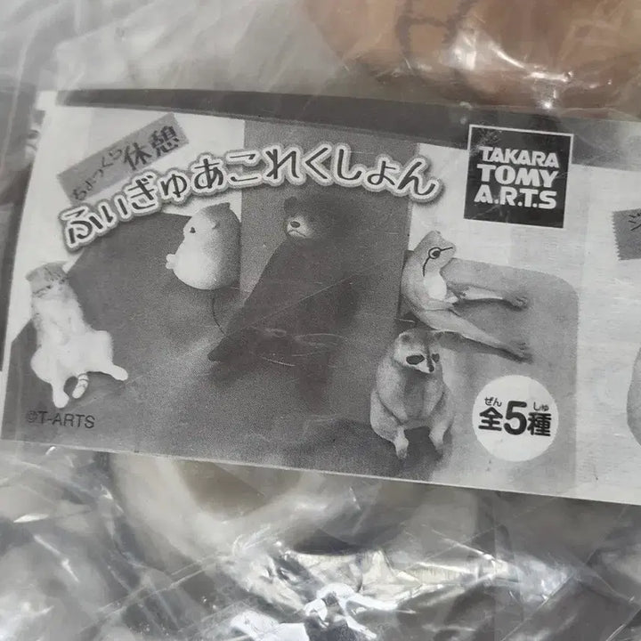 [BUNJANG] Animals Leaning on Wall Gacha Figure Set / 벽에 기댄 동물들 가챠 세트