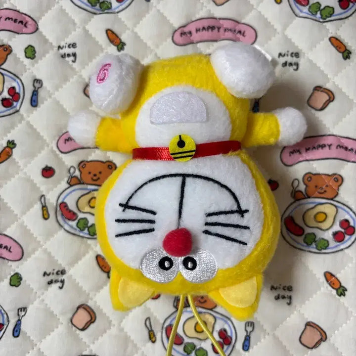 [BUNJANG] Nolong Doraemon Vintage Mini Keychain Doll / 노몽이 노란도라에몽 소형 키링인현