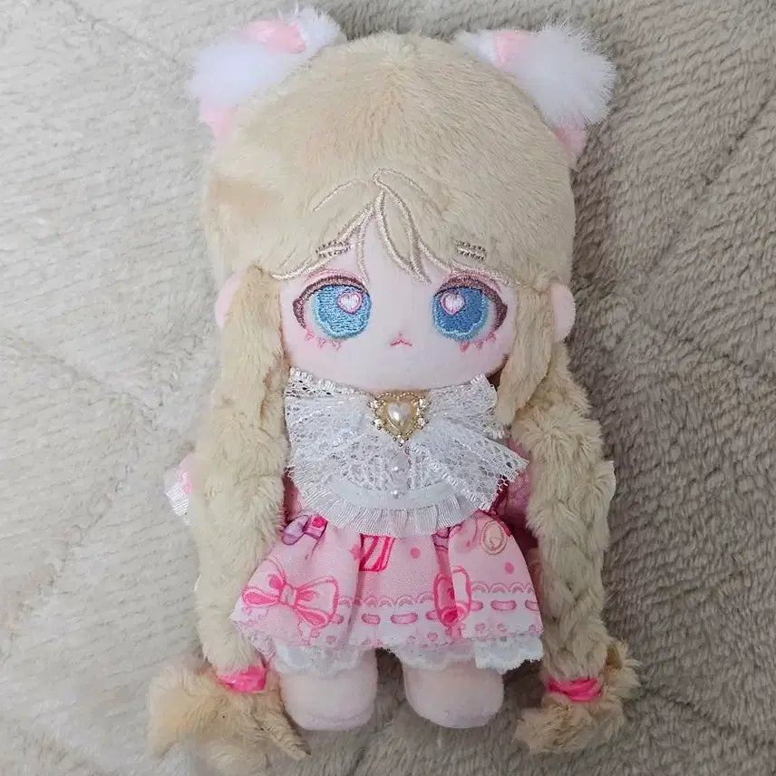 [BUNJANG] 10cm Unofficial Plush Doll Churu Bundle Set (Includes Outfit) / 10cm 솜인형 무속성 츄르(뼈깅) 옷포함 일괄