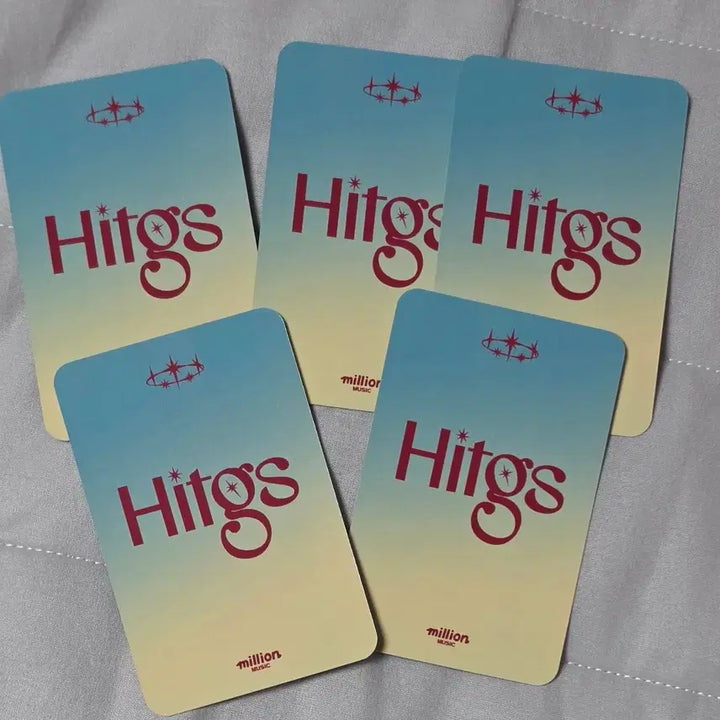 [BUNJANG] Hitgs Special Lucky Draw Photocard Set / 힛지스 hitgs 특전 밀리언뮤직 5종 세트