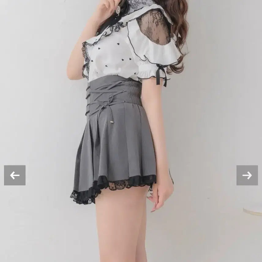 [BUNJANG] Rojita Side-Up Frill Skirt / 정품 rojita 로지타 사이드업 프릴 스커트