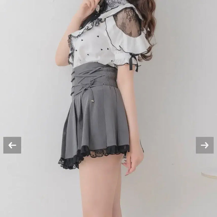 [BUNJANG] Rojita Side-Up Frill Skirt / 정품 rojita 로지타 사이드업 프릴 스커트