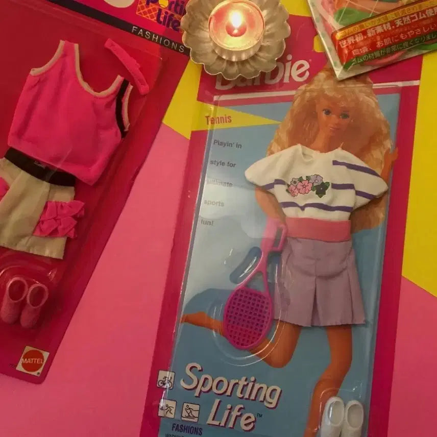 [BUNJANG] 1980s Barbie Tennis Outfit Pack (Rare) / 1980s/빈티지바비 테니스 의싱팩(rare)