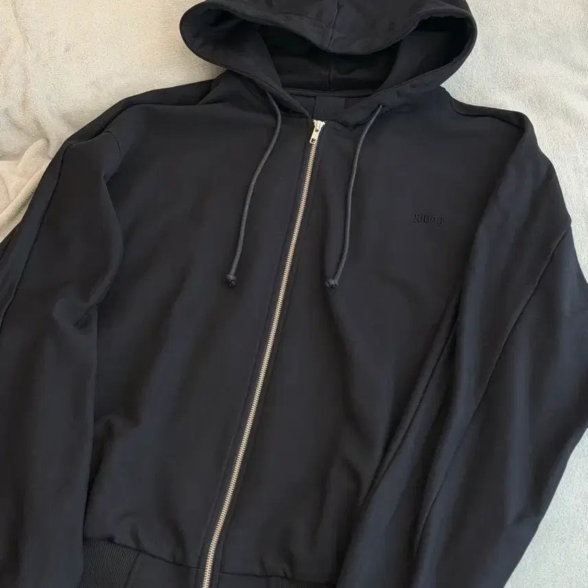[BUNJANG] Juun.J Core Essential Hooded Zip-Up Navy (L) / 준지 코어 에센셜 후드집업 네이비 (L)