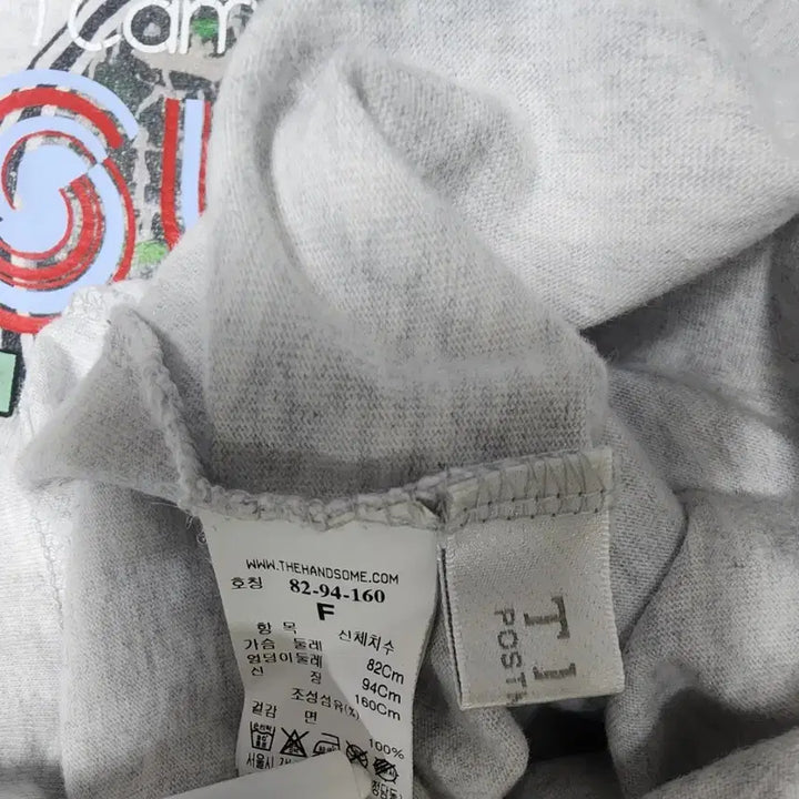 [BUNJANG] TIME Grey Short Sleeve T-Shirt / 회색 Surf 반팔 티셔츠