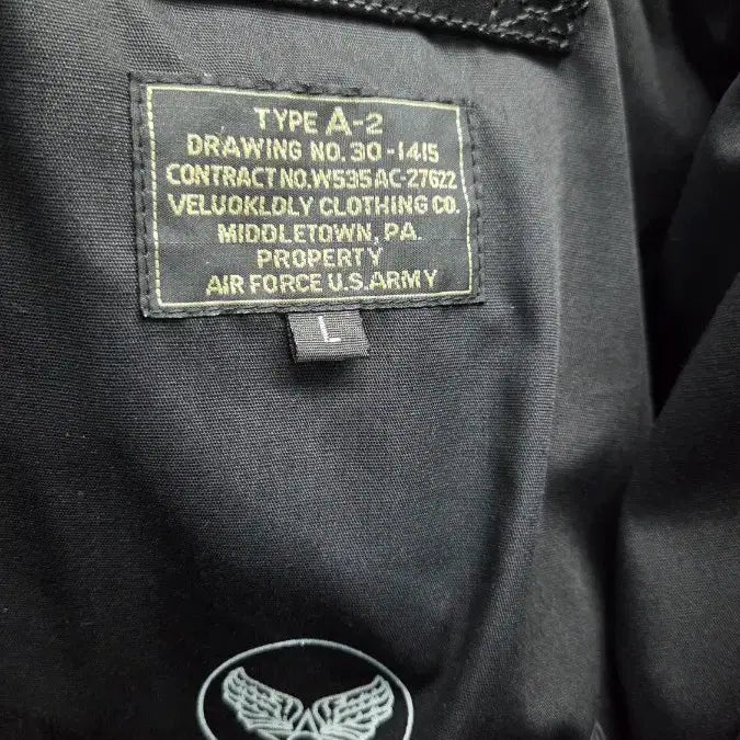 [BUNJANG] Veluokldly A-2 Leather Jacket Black L / Veluokldly A-2 말 가죽 자켓 블랙 L