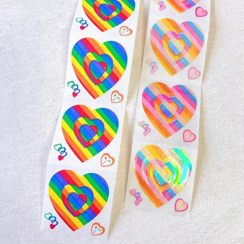 [BUNJANG] SandyLion Chrome Coat &amp; Pearly 4-in-1 Heart String Collection Bundle / 샌디라이온 크롬코테, 펄리 4in1 하트 줄줄이 일괄 지구하트 펄리테디