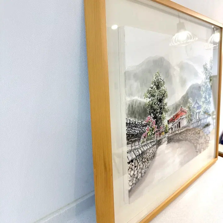 [BUNJANG] Ink and Wash Painting Framed Artwork (75*62) / 수묵담채화 액자(75*62) 대전직거래