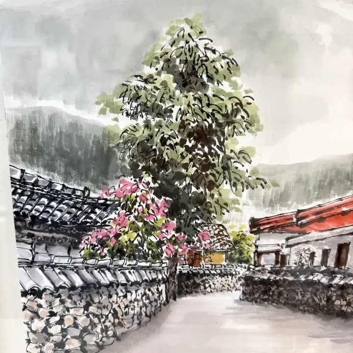[BUNJANG] Ink and Wash Painting Framed Artwork (75*62) / 수묵담채화 액자(75*62) 대전직거래