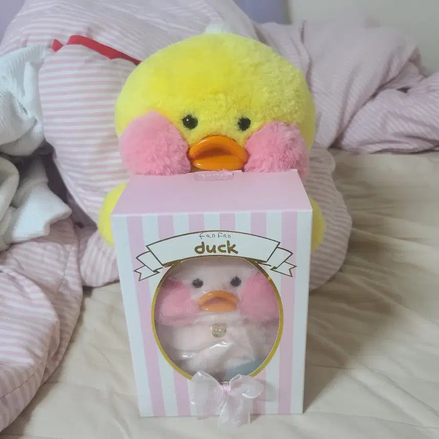 [BUNJANG] Aori Duck Pink &amp; Yellow Doll Bundle Set / [일괄/정품] 빵빵덕 핑크+ 노랑 인형 판매합니다
