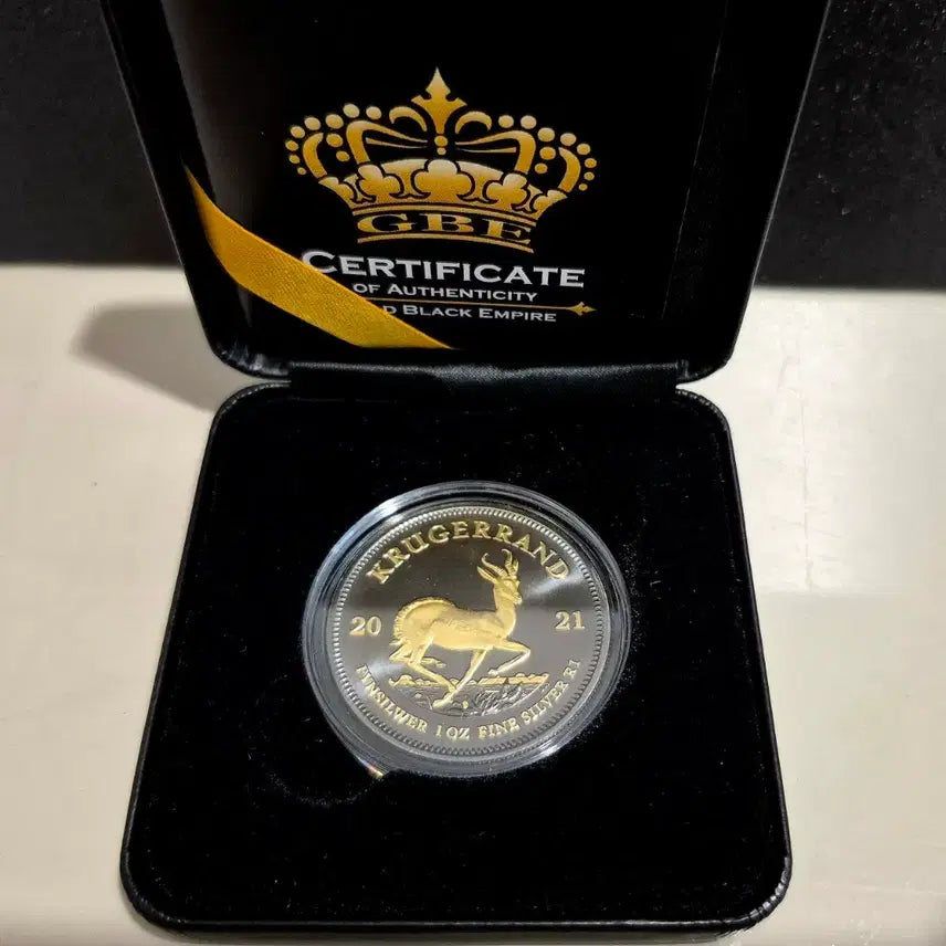[BUNJANG] Krugerland Gold Edition 1 oz Silver Coin / 500개한정판) 쿠루커랜드 골드에디션 1온스 은화