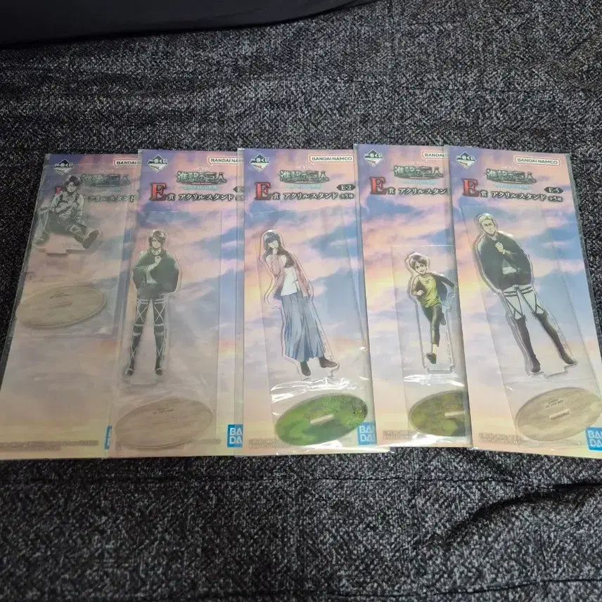[BUNJANG] Attack on Titan Ichiban Kuji E Prize Full Set Goods / 진격의 거인 제일복권 쿠지 E상 풀세트 굿즈
