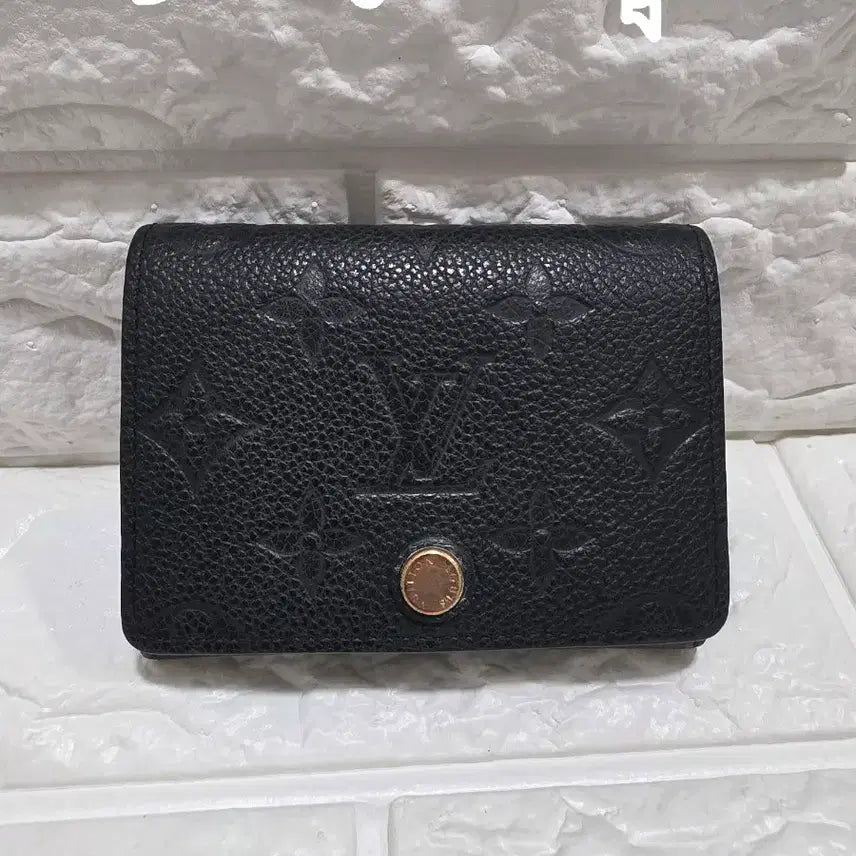 [BUNJANG] Louis Vuitton Monogram Embossed Leather Business Card Holder Black (M58456) / [공홈정품]루이비통  카드지갑