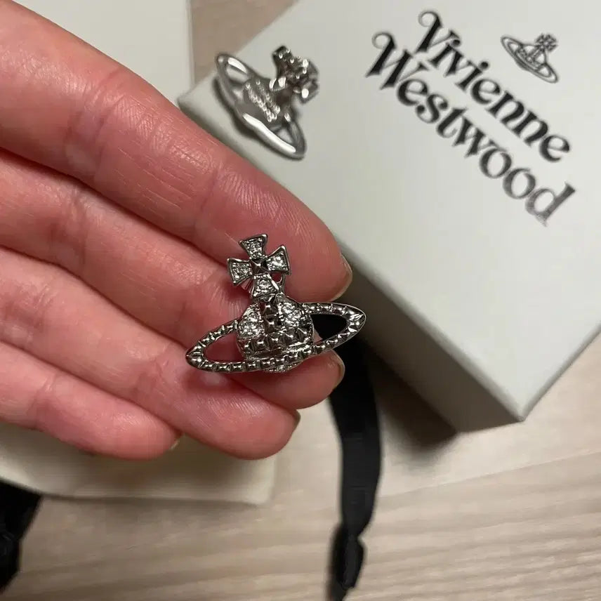 [BUNJANG] Vivienne Westwood Mayfair Earrings Silver / 비비안웨스트우드 메이페어 귀걸이 미착용